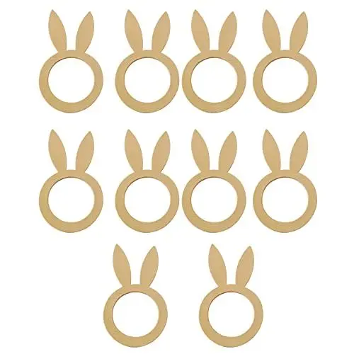 Produktbild: Serviettenringe für Ostern, Tischdekoration, Hochzeit, Party, Hotel, Restaurant, Serviettenringe, 10 Stück