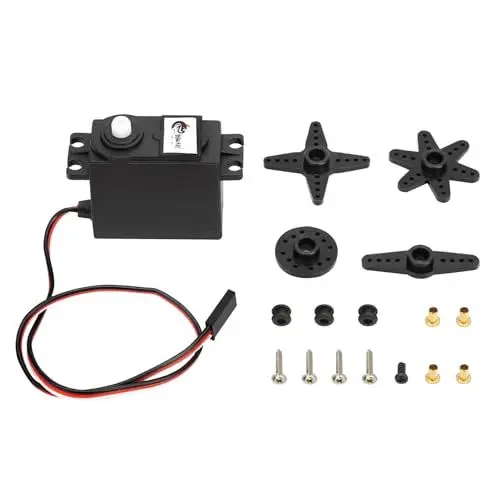 Produktbild: Servo 360 Grad, Servo Rotatif, Servomotor mit Kontinuierlicher Rotation, DS04-NFC 360-Grad-Servo mit Kontinuierlicher Rotationssteuerung, DC-Getriebemotor für RC-Roboter