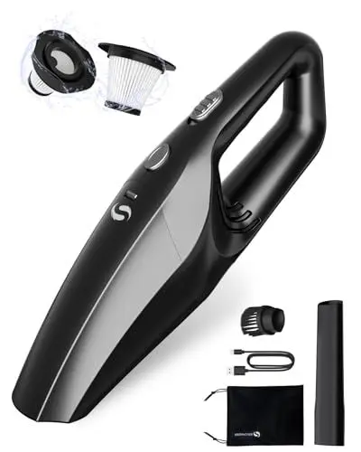 Produktbild: SERVOMASTER Handstaubsauger Kabellos, Mini Auto Staubsauger Stark