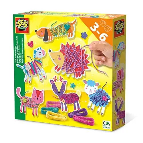Produktbild: SES Creative 14024 Tiere Garnwickeltiere, Mehrfarbig