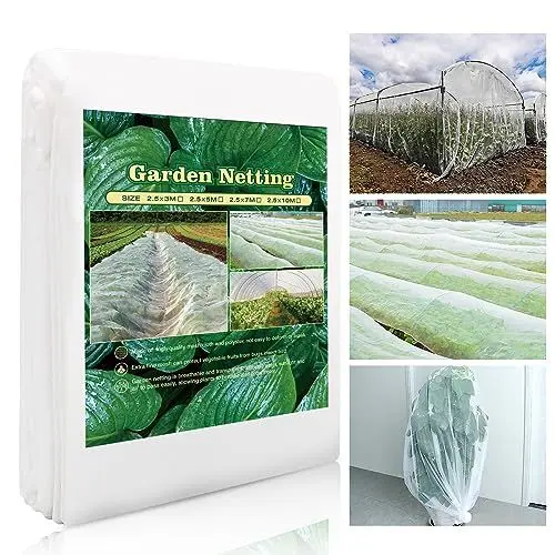 Produktbild: SESAMIS Gemüsenetz Garten, 2,4m x 3m/5m/7m/10m insektenschutznetz, Gartennetze für Pflanzen Gemüse, Früchte, Blumen(2.4mx10m)