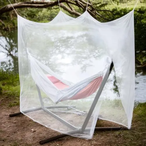 Produktbild: SESAMIS Insektenschutz Moskitonetz Outdoor Camping,oberflächenimprägniert mit Insektenabwehrmittel für Zelte, Hängematten,Angeln,Sonnenschirme und mehr.