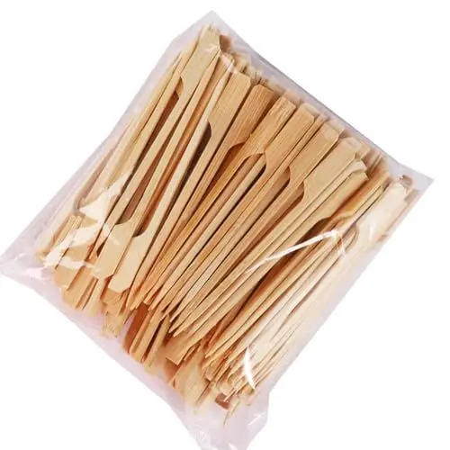 Produktbild: Set Mit 100 Spießen Essensspieße Holzspieße Essensspieße Grillspieße Holzmaterial Wurstspieße Für Lebensmitteldekorationen Holzspieße