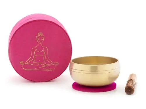 Produktbild: Set in Box pink YOGA 5181: Klangschale edel verpackt, eine schöne und originelle Geschenkidee! (Set in Box - Gegossene Klangschale)