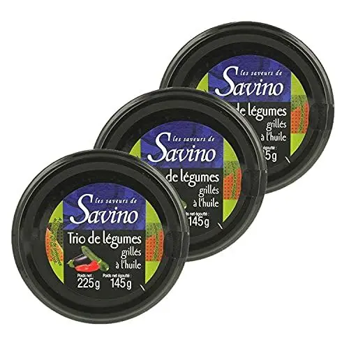 Produktbild: Set mit 3 x Gemüsesorten mit Öl – Topf 225 g