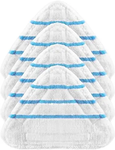Produktbild: Set mit 4 Dampfreinigern, Ersatz, kompatibel mit Dampfreinigern, geeignet für alle Arten von Bodenbelägen, Mikrofaserbezüge, Dampfreiniger, Steam
