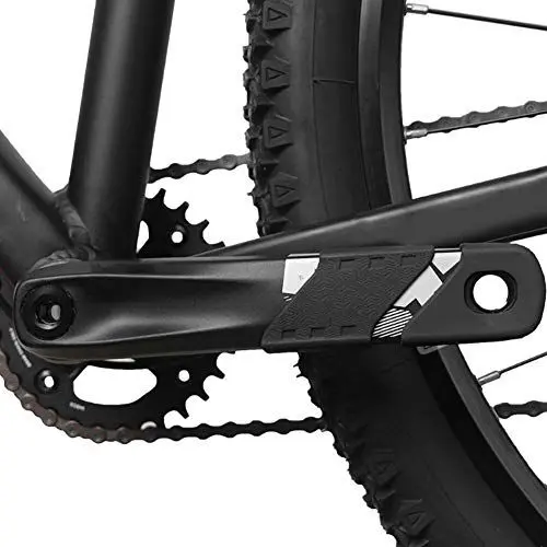 Produktbild: Set mit 4 Silikon-Fahrradkurbel-Schutzhüllen (Schwarz)