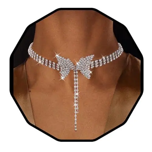Produktbild: Sethexy Schmetterling Halsketten Strass Sparkl Choker Halskette Schmuck für Frauen