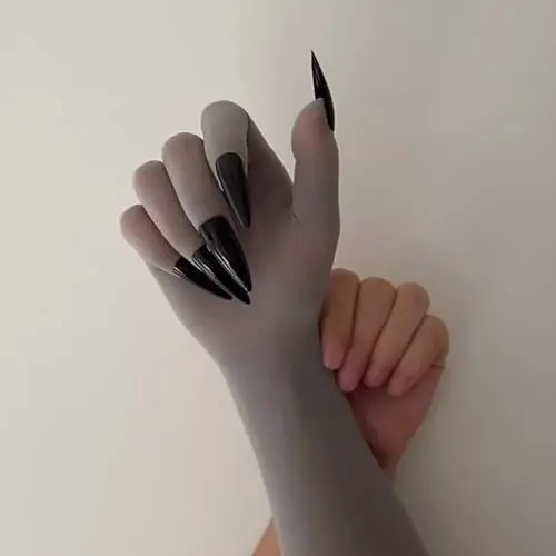 Produktbild: SeunKieer 5 Fingerabdruck Nahtlose Nail Art Handschuhe, Ultra Dünn und Atmungsaktiv, Geeignet für Anime Karneval, Cosplay Party, Fancy Kleid Kostüm Party, Unisex
