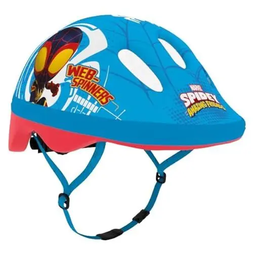 Produktbild: Seven Polska Baby-Jungen Klein-Kind Fahrradhelm Spidey Helme, Light Blue, XS: 44-48cm