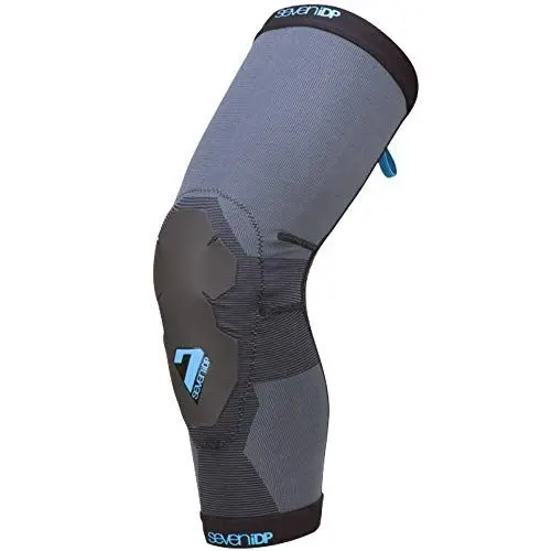 Produktbild: Seven Unisex – Erwachsene Project Lite Knieschützer, grau-blau, L
