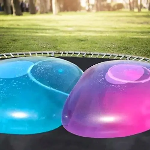 Produktbild: SevenMye 4 Stück transparenter Wasserblasenball Wasserball transparenter Hüpfballon aufblasbarer Wasserball transparenter Strand-Ballon Wasserball für Erwachsene (Großer)