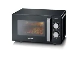 Produktbild: SEVERIN 2-in-1 Mikrowelle mit Grill, Nutzung auf 2 Ebenen, flacher Glasboden statt Drehteller mit XXL-Nutzfläche für eckiges Geschirr, leichte Reinigung, Mikrowellengerät, 20L, Schwarz, MW 7762
