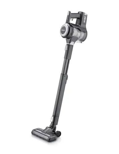 Produktbild: SEVERIN Akku Staubsauger kabellos 40 Min Laufzeit, 2-in-1 Stiel- & Handstaubsauger für Tierhaare, leistungsstark & ultraleicht, beutellos, HV 7155, Schwarz