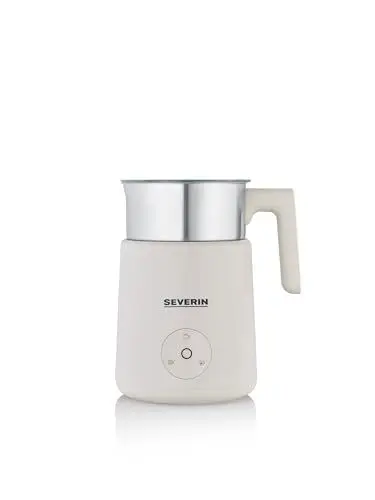 Produktbild: SEVERIN Design Induktions-Milchaufschäumer, elektrischer Milchschäumer mit Edelstahlbehälter, kaltes & warmes Aufschäumen + Schokoladen-Funktion, geeignet für vegane Milch, Aesthetic, beige, SM 3589