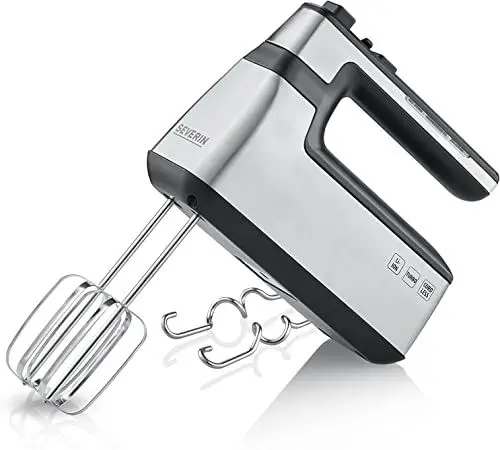 Produktbild: SEVERIN Kabelloser Handmixer, Handrührgerät ohne Kabel inklusive Knethaken mit ca. 45 Minuten Laufzeit, wiederaufladbarer Handrührer für die Küche, HM 3843