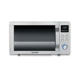 Produktbild: SEVERIN Mikrowelle mit Grill und Heißluftfunktion 3-in-1, Mikrowellengerät zum Auftauen, Garen und Erhitzen, Mikrowelle mit Drehteller, Edelstahl-gebürstet/silber, MW 7774