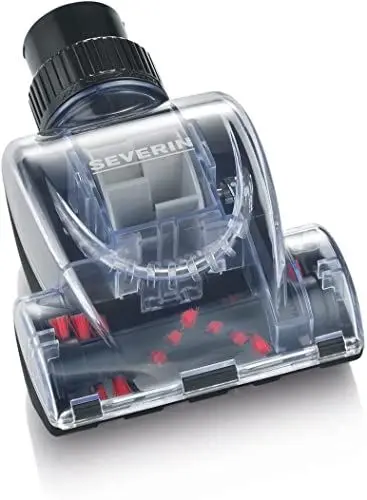 Produktbild: SEVERIN Mini-Turbobürste für Bodenstaubsauger, Mini-Turbobürstenaufsatz, Ideal zur Tiefenreinigung von Polstern und Matratzen, Inklusive 2 Reduzierhülsen, Schwarz, TB 7215