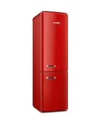 Produktbild: SEVERIN Retro Kombi Total No Frost, NoFrost-Technologie, ''Fast-Cooling''-Funktion, ZEROBOX und VEGGIEBOX für die perfekte Lagerung, 250 L Nutzinhalt, rot, RKG 8927