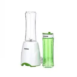 Produktbild: SEVERIN Smoothie Mix & Go, Praktischer Smoothie-Mixer mit zwei verschließbaren Trinkbehältern á 600ml, To Go Behälter, Standmixer, 300 W, weiß-grün, SM 3735