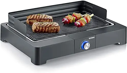 Produktbild: SEVERIN Tischgrill mit Aluminium-Grillplatte, Schwarz, PG 8562
