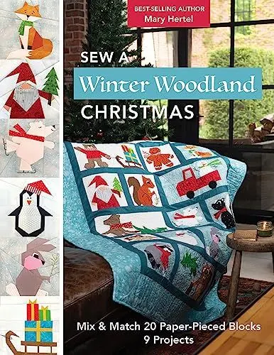 Produktbild: Sew a Winter Woodland Christmas: Mix & Match 20 Paper-Pieced Blocks, 9 Projects