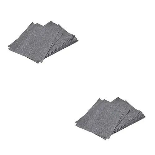 Produktbild: SEWACC 100 Blatt Graphit Kohlepapier Pauspapier Transferpapier Malerei Kohlenstoffbeschichtetes Papier Schwarz