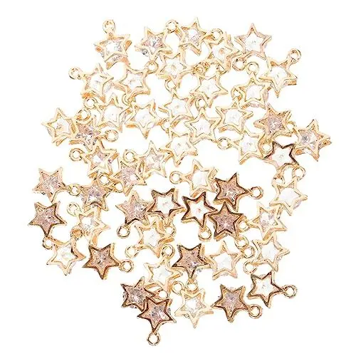 Produktbild: SEWACC 100 Stk Zirkonia-Anhänger DIY Schmuckanhänger Zirkonia Schmuckanhänger Zubehör für die Schmuckherstellung Anhänger für Armbänder Anhänger zur Herstellung von Halsketten