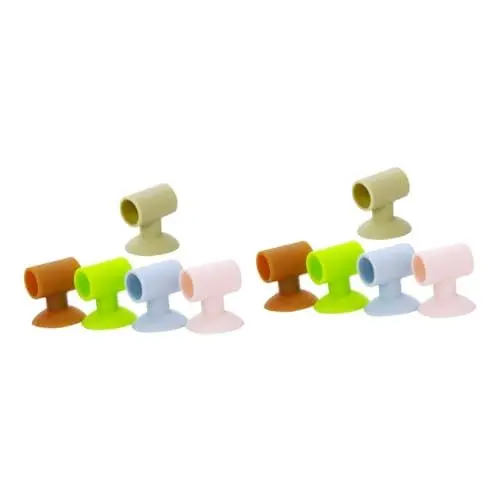 Produktbild: SEWACC 10 Stk Sturzpad für Türgriff kantenschutz wand wandschutz door handle protector Türknauf-Pads Türgriffpolster unsichtbare Tür Türknauf-Stoßstange Türknaufstopper Tür-Crash-Pad