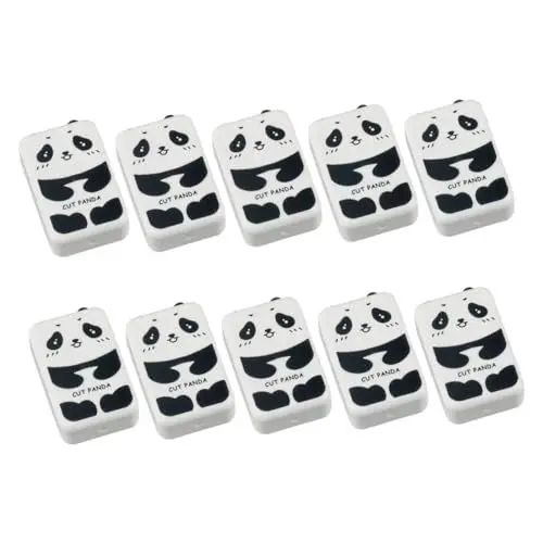 Produktbild: SEWACC Robustes Und Glattes 10er-pack Kunst-radiergummis Im Panda-design Zum Zeichnen Und Skizzieren