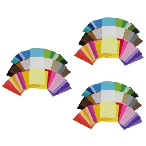 Produktbild: SEWACC 120 Stück Bastelmaterial Filz Für Nähprojekte Patchwork Stoff Schwammbuchstaben Zum Malen Filz Nähen Quadrate Filz Zum Basteln Weicher Filzstoff Nähtuch Steppstoff
