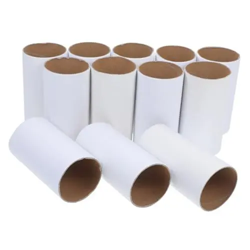 Produktbild: SEWACC 12St Materialien zur Herstellung von Papiertuben Toilettenpapier Röhren runde Kartonröhren papierrolle papierbasteln unfertige Papierröhren Papierhandtuchröhren zum Basteln Weiß