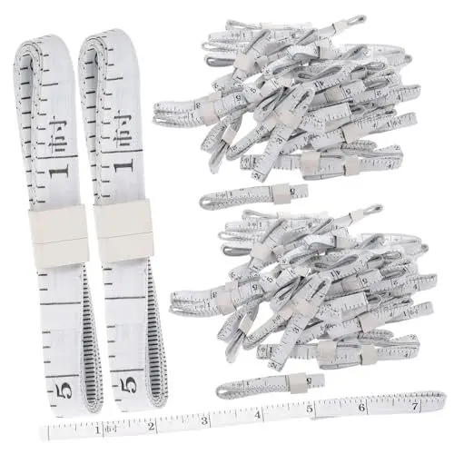 Produktbild: SEWACC 150 Stk Farbiges weiches Klebeband Körper Maßband Linealband nähen Messungen Nahttrenner zum Nähen Tapeline maßkrug measurement tape Maßband für Körper Maßband Plastik