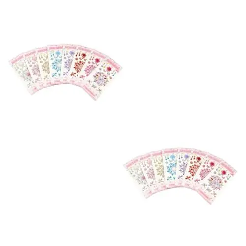 Produktbild: SEWACC 16 STK Diamant-Pailletten-Aufkleber kinderaufkleber car Decoration Auto Dekoration autodeko Sticker rosa Juwelen Aufkleber Flatback-Strass Dill-Aufkleber aus Acryl Autoaufkleber