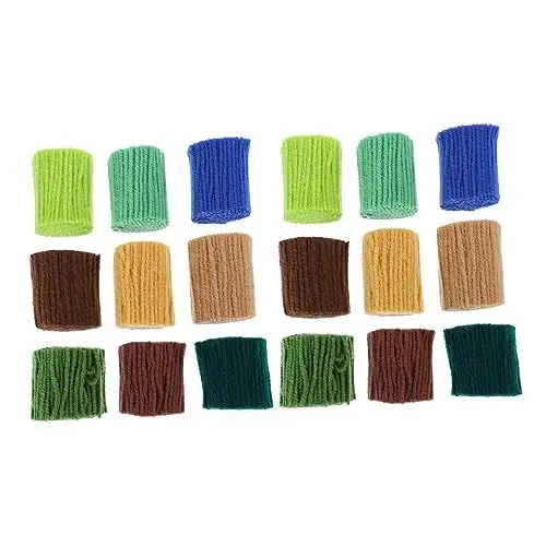 Produktbild: SEWACC 18 Stück Teppich Stickgarn Stickerei Teppich Stoff Strickwolle Handarbeitsgarn Vorgeschnittenes Garn DIY Wandteppichgarne Stickzubehör Häkelgarn DIY Strickgarn Webgarn