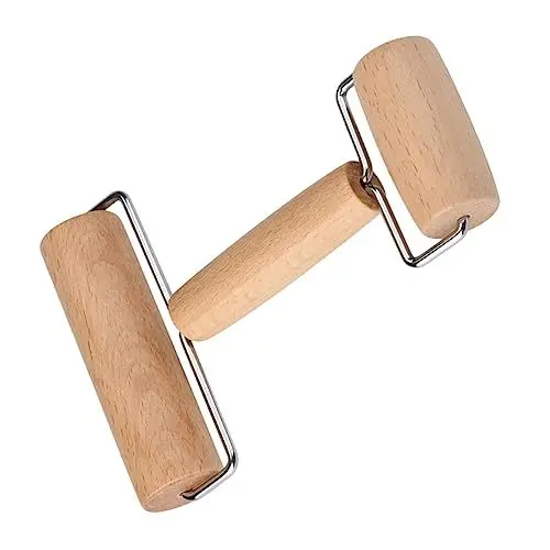 Produktbild: SEWACC Rollwerkzeug Für Handwerk Doppelseitiger Rollstab Aus Holz Strass-Roller Für Glatte Projekte
