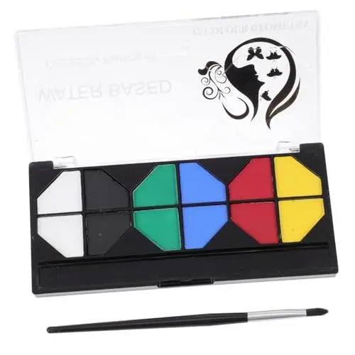Produktbild: SEWACC 6 Wasserlösliche Gesichtsfarben-Make-up-pigmente Sicher Für Maskeraden Halloween Schulveranstaltungen