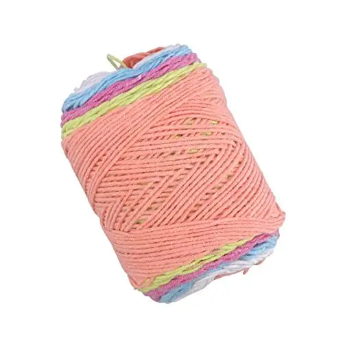Produktbild: SEWACC Handgefertigtes Strickgarn-Set 5 Stränge Regenbogen-baumwollgarn Für Warme Pullover Mützen Schals