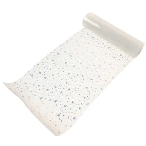 Produktbild: SEWACC Glänzendes Bastelblatt mit Sternmuster Hochtransparentes Pvc-gewebe für Projekte