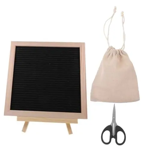 Produktbild: SEWACC Filz-brieftafel mit Holzrahmen Buchstaben für Büro Heimdekoration