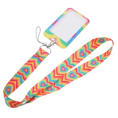 Produktbild: SEWACC Ausweishalter mit Umhängeband Ausweishülle für Schulen Buskarten Hülle für Studentenausweise Tragbar und