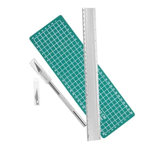 Produktbild: SEWACC 1 Satz Schneidwerkzeugsatz Stanzplatten Selbstheilende Nähmatte Gravur Schneidematte Selbstschneidende Matte Rotationsschneidematte Tischschutz Schneidematte Gravurmatte Gummi
