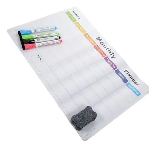 Produktbild: SEWACC Kühlschrankkalender Magnetisch Magnetisches Whiteboard Löschbares Memoboard Für Den Kühlschrank Whiteboard Magnetisch Für Büro Zuhause Schule