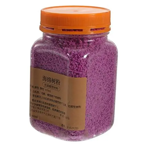 Produktbild: SEWACC 1 Schwamm-landschaftsbau-Baum-Pulver Materialien Für Den Modellbau Kleid Baum Gras Schwammbaumpulver Körnig Mini-Modell Bäume Pulver Moos Für Grassamt Violett Dreidimensional
