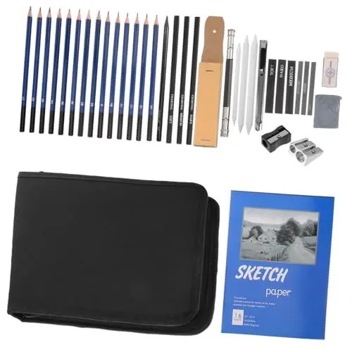 Produktbild: SEWACC 1 Set Skizzenstift Skizzieren Malen Kunststifte Skizzenbuch Zeichenstifte Zum Skizzieren Skizzenkunstbedarf Zeichenstifte Für Anfänger Skizzenwerkzeug Zeichenbedarf