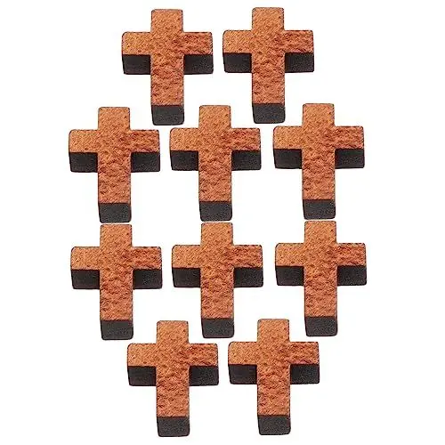 Produktbild: SEWACC Holzkreuz- 200 Stück Mini-kreuze Zum Basteln Vintage- Für Halsketten Schmuckherstellungsset