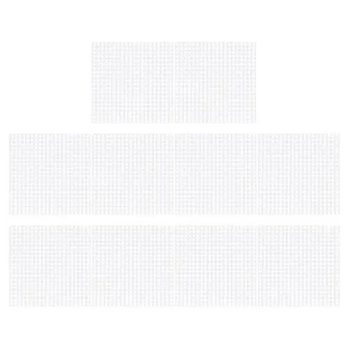 Produktbild: SEWACC 20St Stickstück Kreuzstichmasche Häkelmasche Kreuzgitter plastiktisch plastikplatte Kreuzstich-Plastikfolie kunststoffplatte tapeziertisch DIY Kreuzstich-Netz DIY-Material Weiß