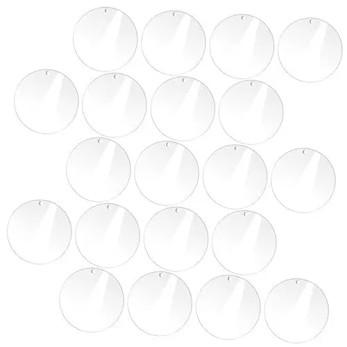 Produktbild: SEWACC Acrylkreise Runde Stücke 20 Stück Runde Acrylrohlinge Multifunktionale Acrylplatte