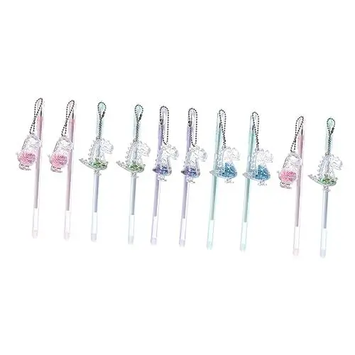 Produktbild: SEWACC 20 Stk Gel Stift Tuschestifte zeichnen Cartoon-Stift Tintenroller fürs Büro Gelschreiber mit Anhänger kreativer Gelstift Gelstifte gelpen Student Gelstift Cartoon-Gelstift Plastik