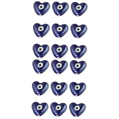 Produktbild: SEWACC 20stücke Keramische Evil Eye Perlen Für Schmuckherstellung Armbänder Und Kunsthandwerk Mit Bohrung Für Einfache Verarbeitung